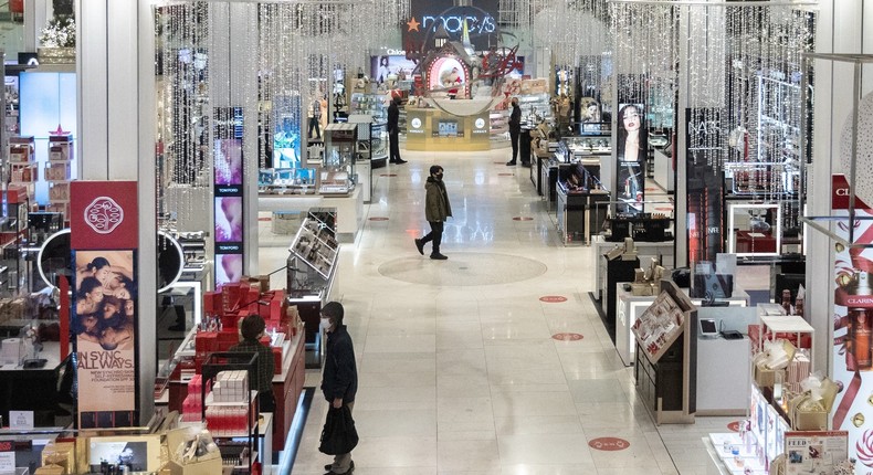 Macy's in New York City on Black Friday 2020.