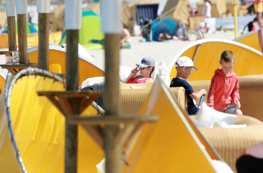 Agnieszka Dygant na plaży