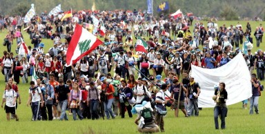 GERMANY-POPE-WYD-PILGRIMS-MARIENFELD