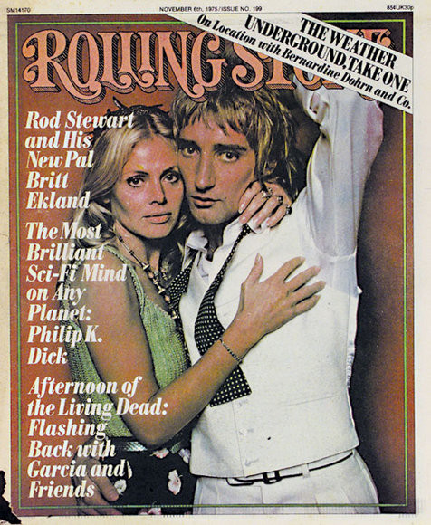 Rod Stewart i Brit Ekland na okładce Rolling Stone