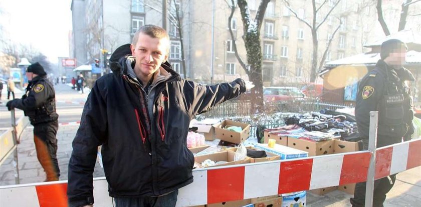 Straż internowała pana z rajtuzami