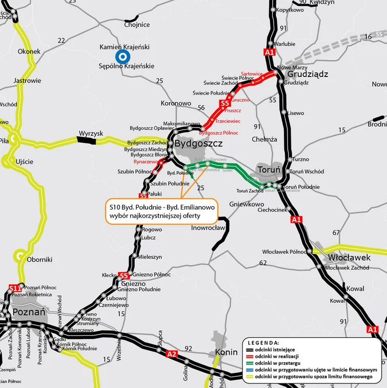 S10 Bydgoszcz Południe - Emilianowo