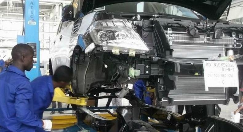 Assembly of Nissan vehicles in Nigeria