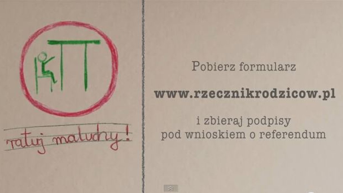 Katarzyna Cichopek, Joanna Brodzik i Marcin Dorociński oraz inne znane postacie apelują do rządu w sprawie obowiązku szkolnego 6-latków. Jak mówi aktorka Paulina Holtz, w reformie "chodzi tylko o to, żeby dziecko szybciej skończyło szkołę, poszło do pracy, zaczęło płacić podatki i ZUS".