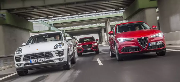 Porsche Macan kontra Jaguar F-Pace i Alfa Romeo Stelvio - macanie prestiżu