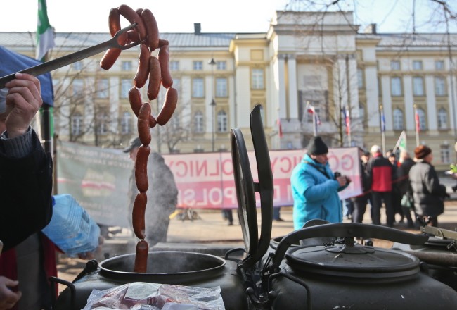 Protest rolników przed KPRM