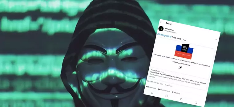 Hakerzy z Anonymous zablokowali rosyjską agencję informacyjną TASS