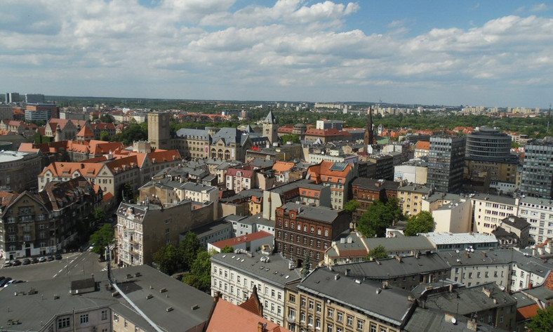 Panorama Poznania widziana z Collegium Altum