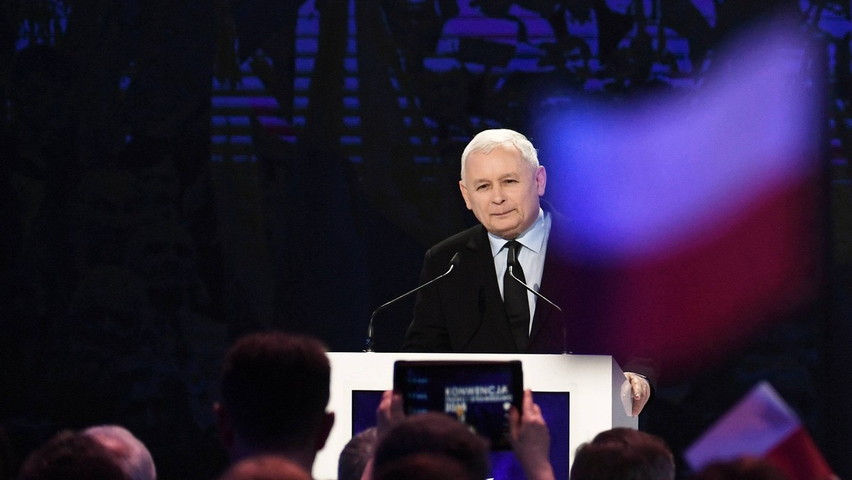 Jarosław Kaczyński podczas konwencji PiS - 15.12.2018