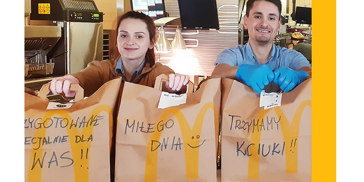 McDonalds i IKEA dostarczaja posilki dla lekarzy