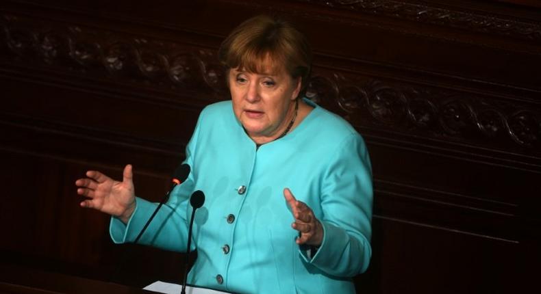 Germany's Prime Minister Angela Merkel is currently on an official visit to Tunisia