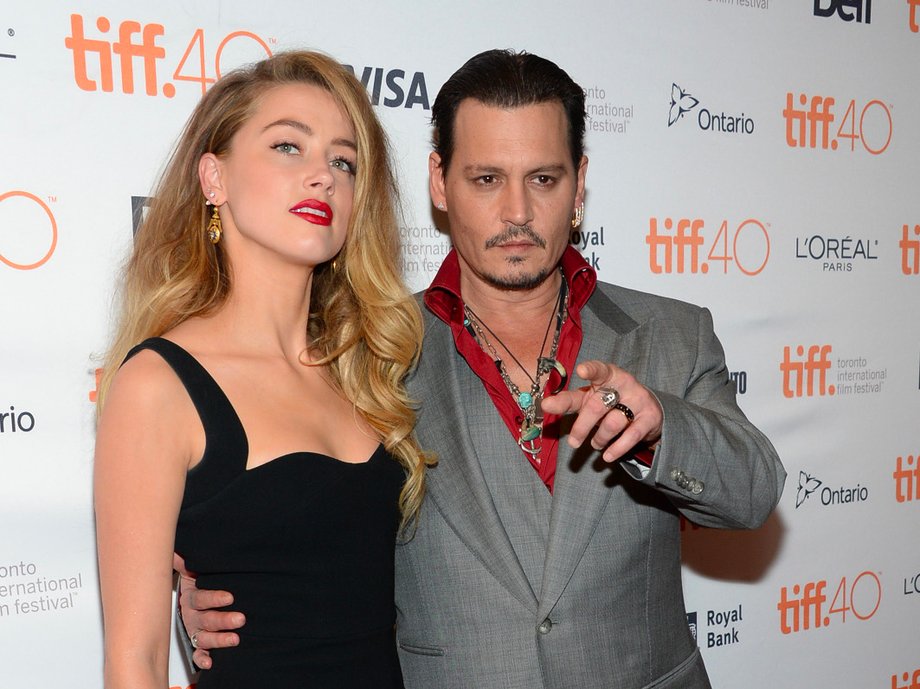 Amber Heard and Johnny Depp.