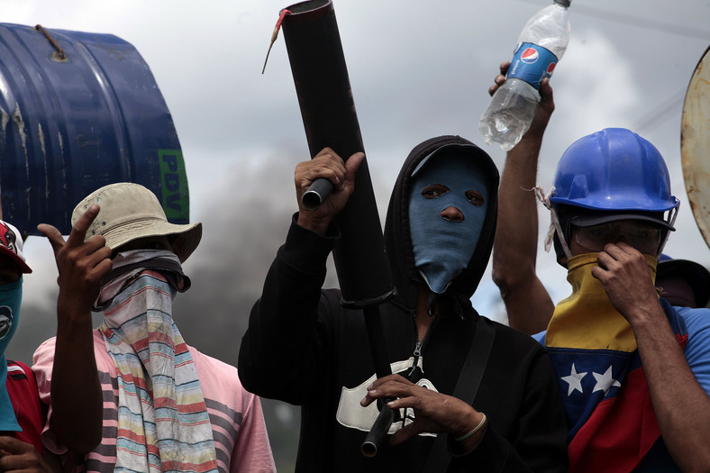 Protestujący w Barquisimeto