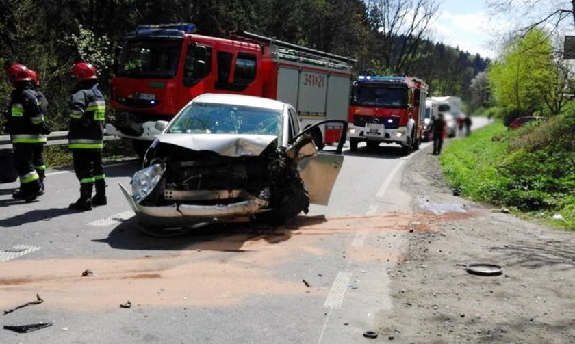 Groźny wypadek w Naściszowej