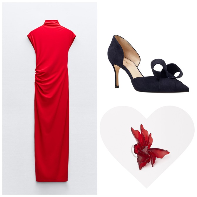 Haljina „Zara“, prsten „Parfois“, salonke „Nine West“