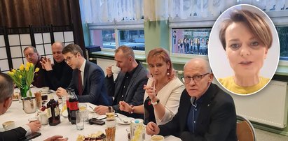 Alkohol na stole przed rzecznikiem rządu. Posłanka klubu PiS tak tłumaczy kolegę