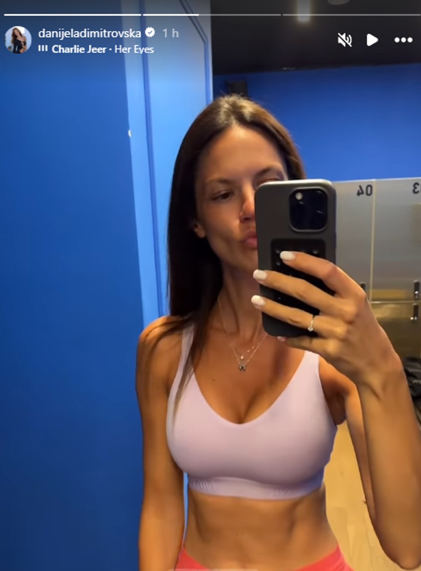 Danijela Dimitrovska u teretani