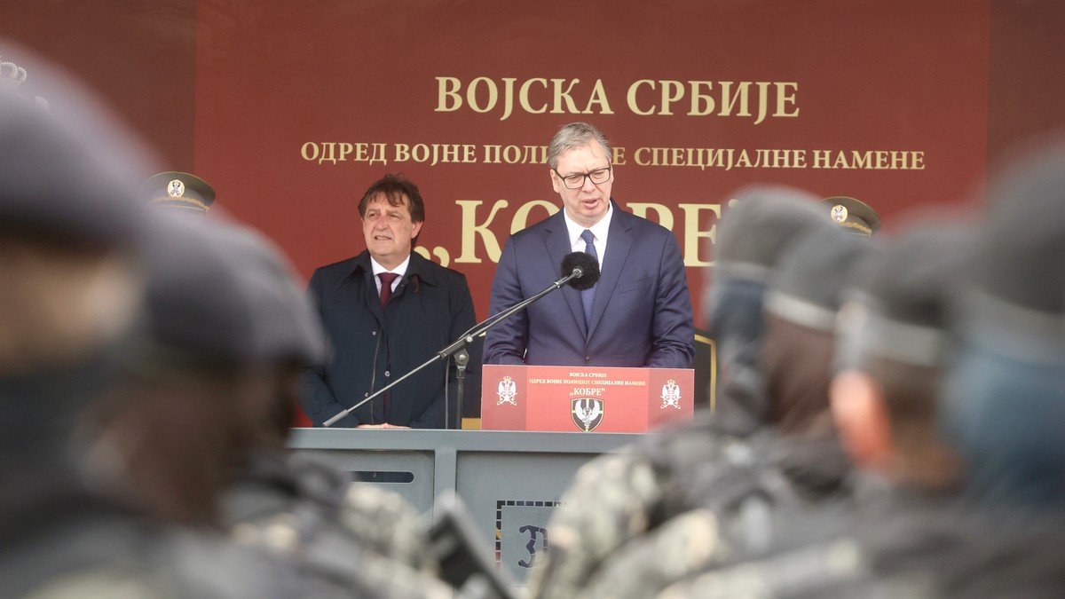 Aleksandar Vučić prisustvuje obeležavanju Dana jedinice Kobre