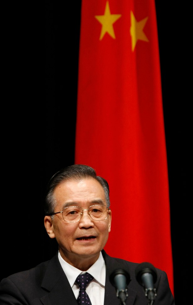 Szef chińskiego rządu, Wen Jiabao. fot. Bloomberg