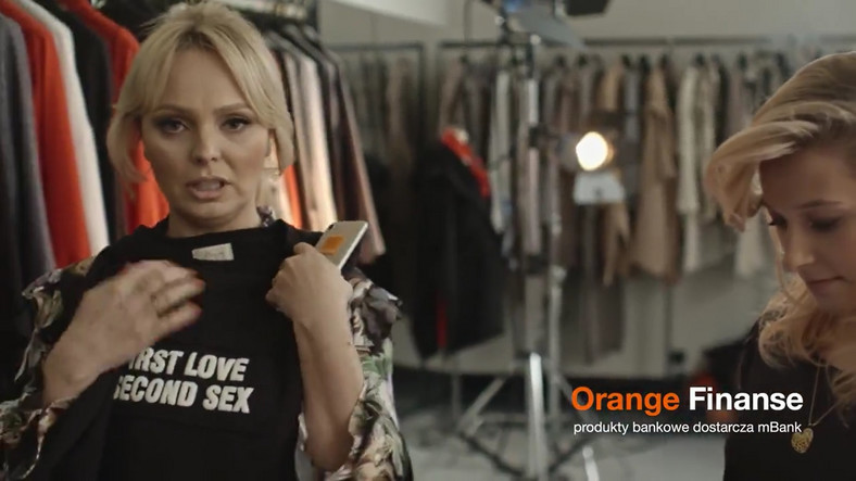 Agnieszka Jastrzębska w reklamie Orange