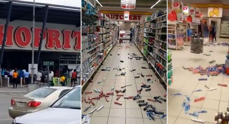 Nigerian mob looted Shoprite malls in Lagos under the pretense of reprisal attack on South African businesses in Nigeria.  (Punch)