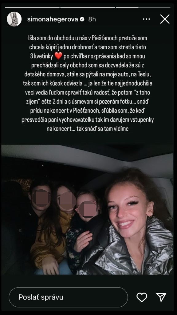 Sima spravila deťom zážitok na celý život.