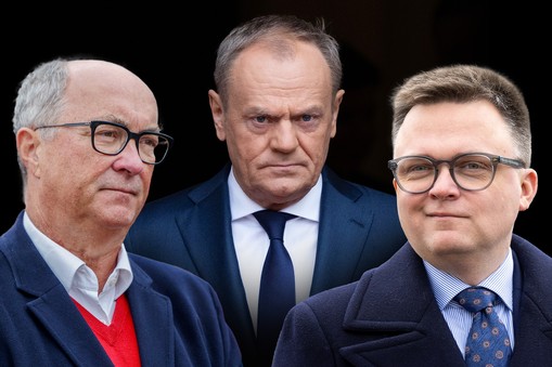 Koalicja marzeń? Włodzimierz Czarzasty, Donald Tusk i Szymon Hołownia.