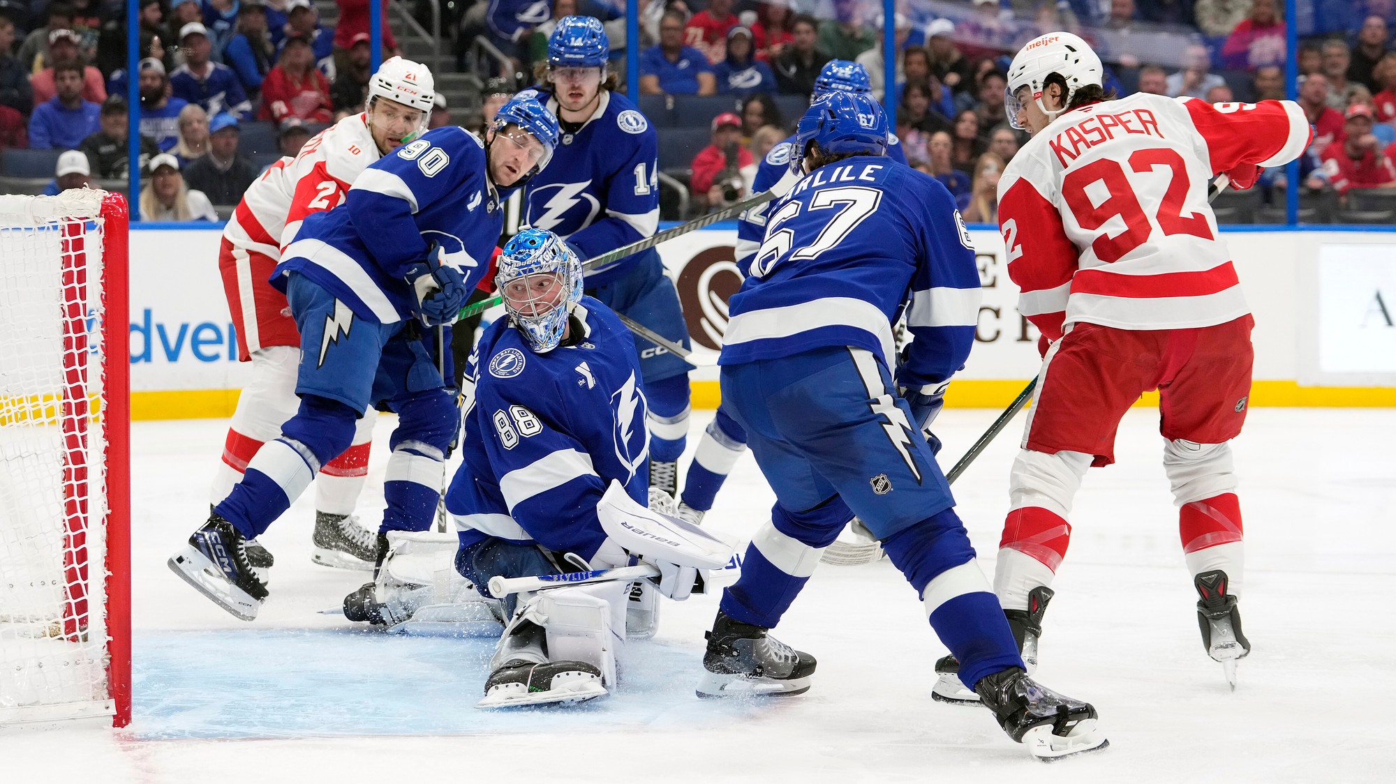 Zápas NHL: Tampa Bay Lightning - Detroit Red Wings.