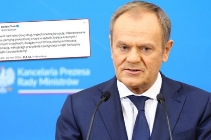 Ostry wpis Donalda Tuska. "Wetujący prezydent i partyjniak w NBP"