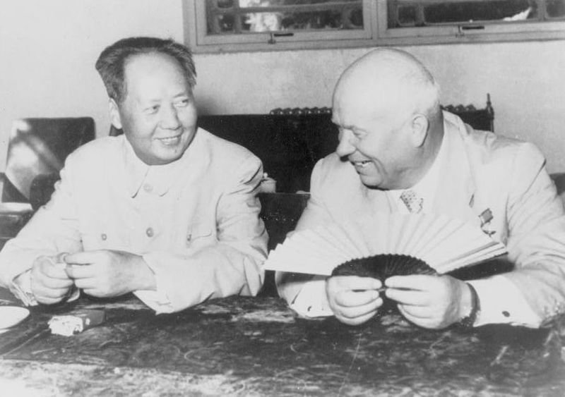 Mao Zedong i Nikita Chruszczow, 1958 r.
