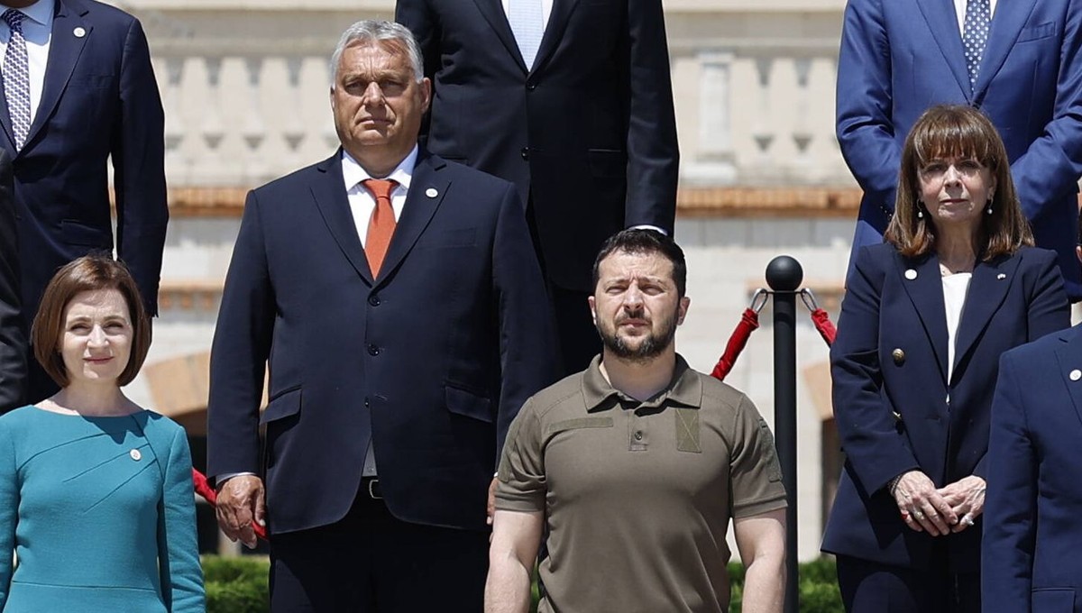 Wołodymyr Zełenski i Viktor Orban