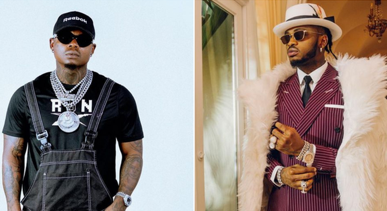 Harmonize and Diamond Platnumz, the former has attacked Diamond in his new song