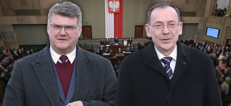 Powrót Kamińskiego i Wąsika do Sejmu. Siłowe zwarcie, prawny paraliż i "tony popcornu"