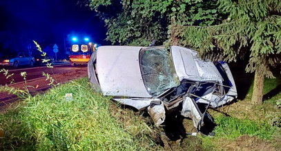 Smutny finał nocnej jazdy na podwójnym gazie. Sprawca próbował uciekać