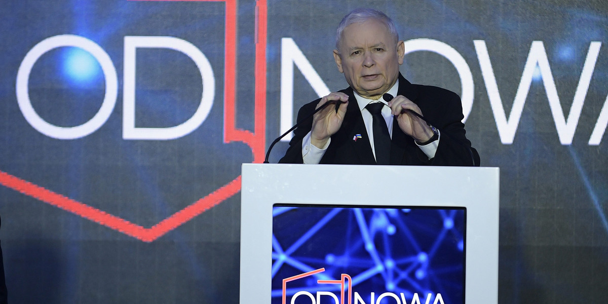 Jarosław Kaczyński na I Krajowym Zjeździe Stowarzyszenia OdNowa.