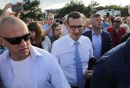 Premier Mateusz Morawiecki po spotkaniu z mieszkańcami w Działdowie