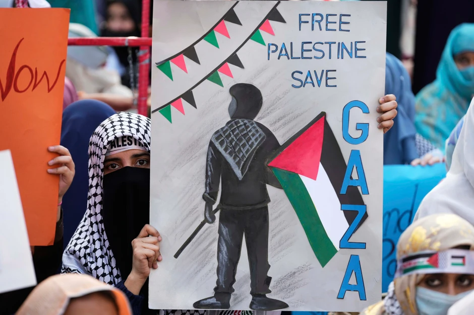 Protest solidarnosti sa Palestinom u Lahoreu, Pakistan, 11. aprila