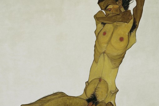 Egon Schiele, Sitzender Mnnerakt