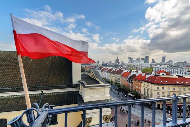 Polska, Warszawa, flaga Polski