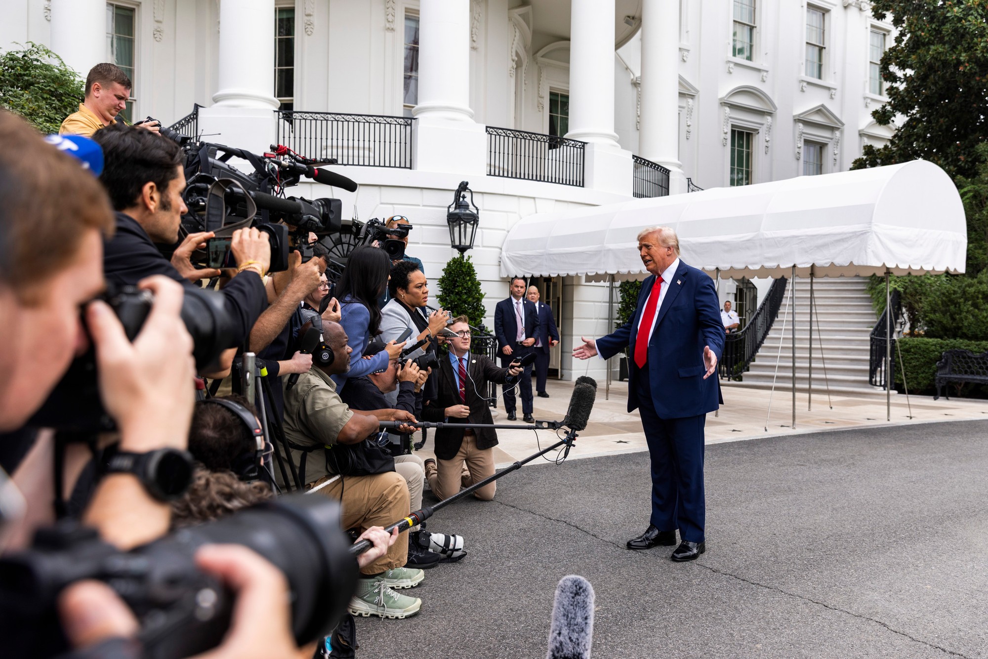 Na stretnutí vystúpil aj americký prezident Donald Trump.