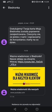 Biedronka SMS