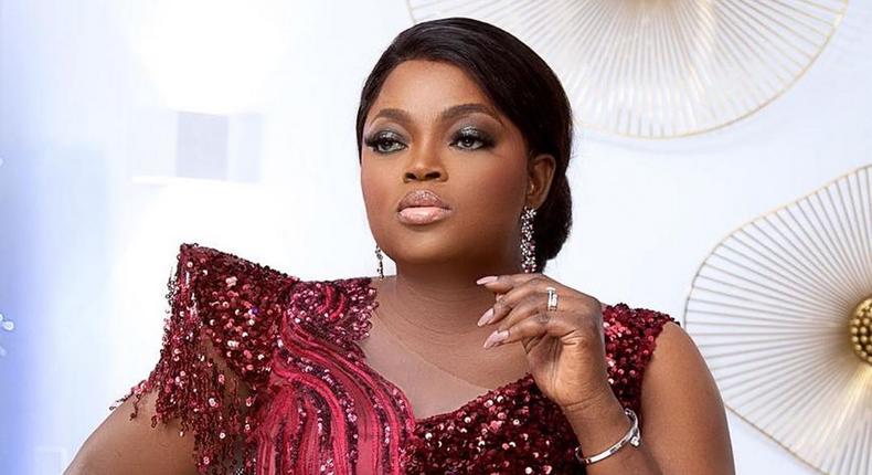 Funke Akindele Bello looks amazing at the movie premiere of 'Ýour Excllency' [Instagram/ Funke Akindele Bello]