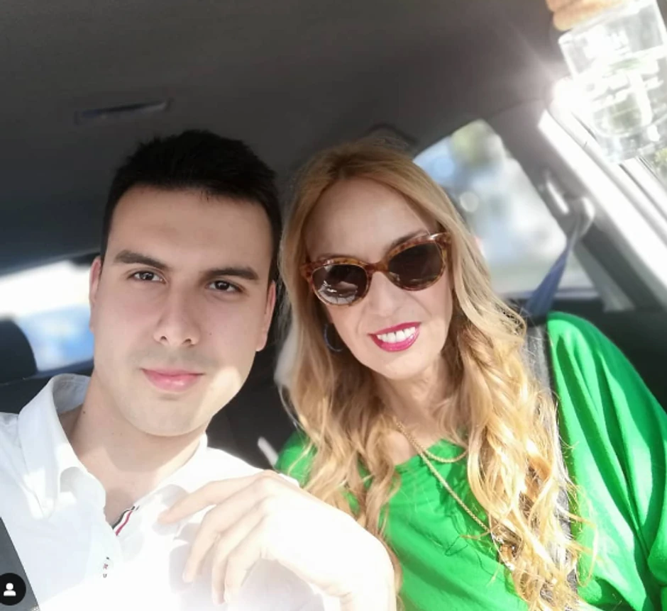 Duška Vučinić sa sinom Aleksom