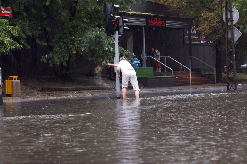 Byle ulewa i miasto zalane