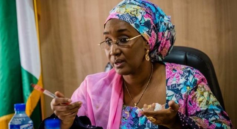 Hajiya Sadiya Umar Farouq, Minister of Humanitarian Affairs, Disaster Management and Social Development. [Vanguard]