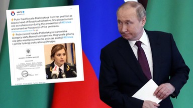 Władimir Putin zwolnił "anioła z Krymu". Pokłońska kończy działalność publiczną