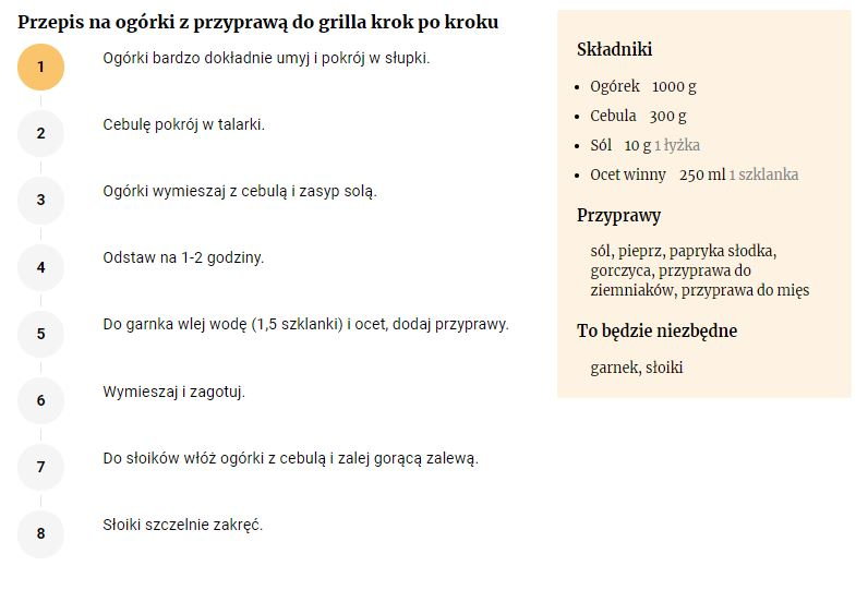 Przepis na ogórki z przyprawą do grilla - FajneGotowanie.pl