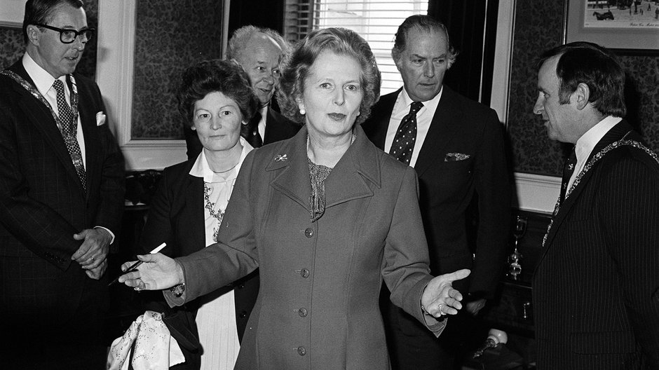 Margaret Thatcher podczas wizyty w Belfaście w 1981 r.