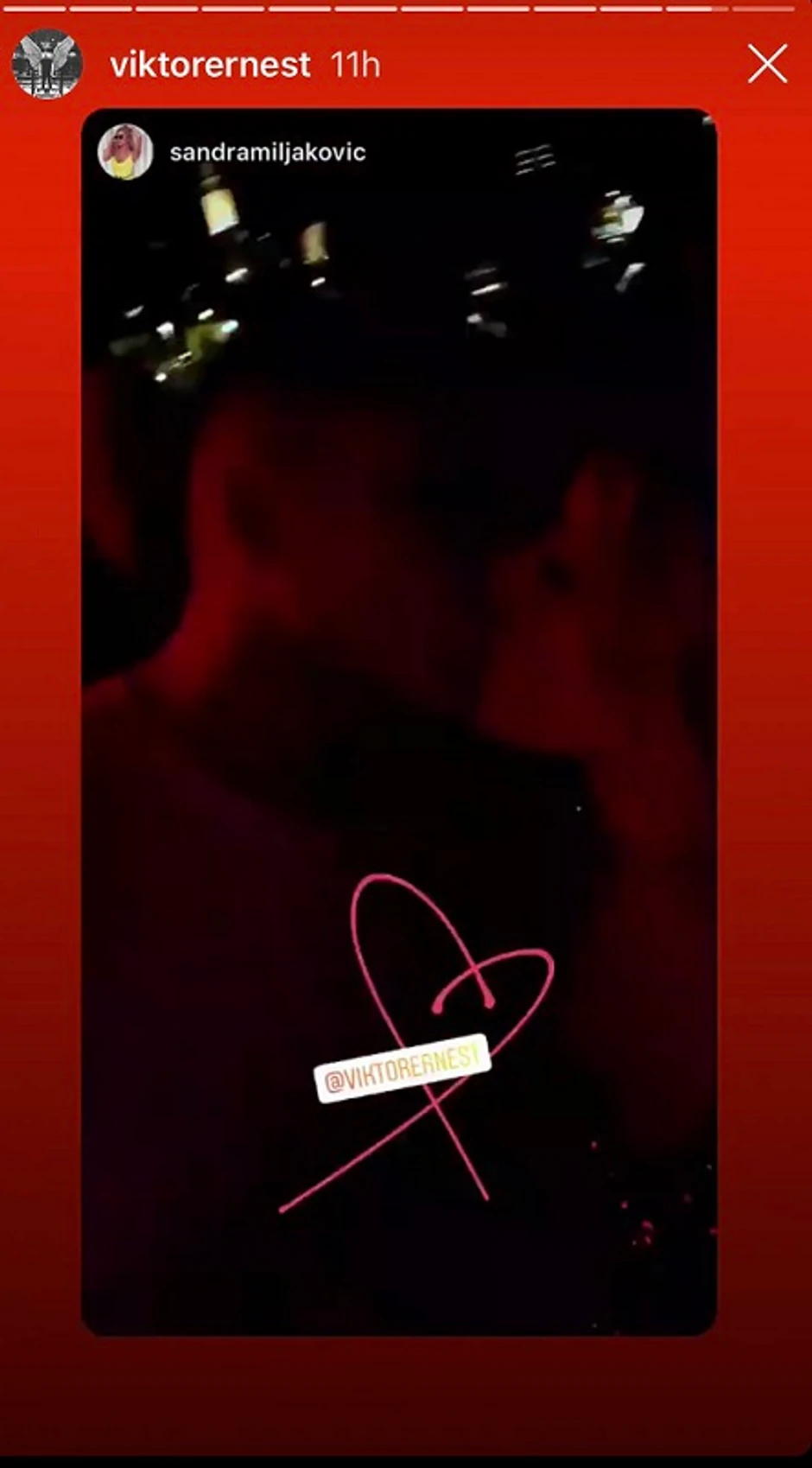 Viktor Živojinović sa devojkom Sandrom