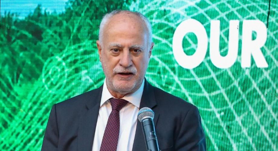 Michael Joseph, Chairman Safaricom, speaking at a media showcase for the launch of the company's 5G service in Kenya, March 26, 2021.